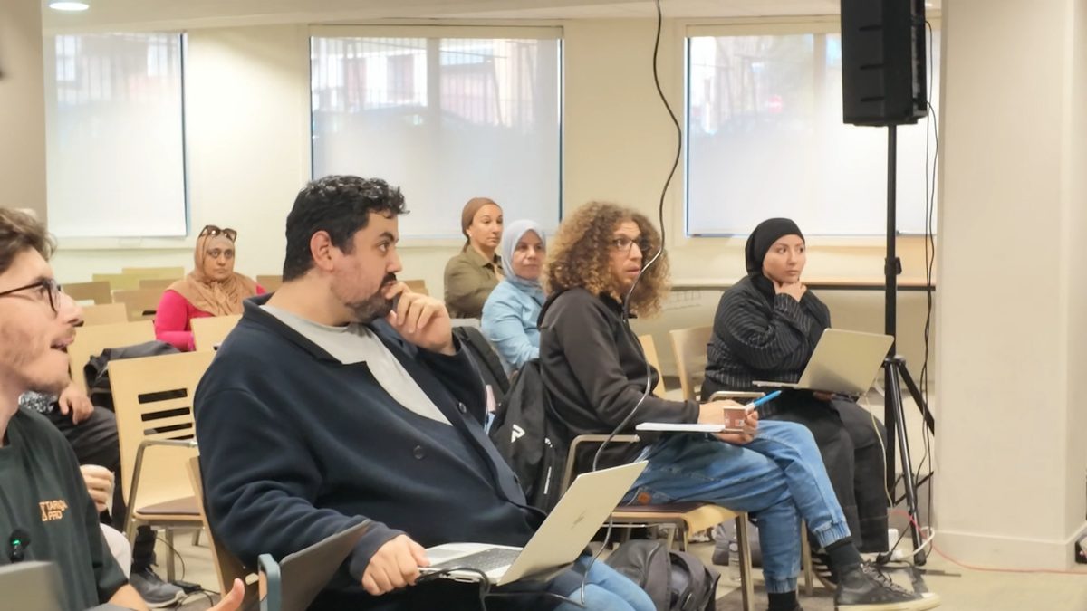 Membres du Collectif Tariqa Pro pendant une session en présentiel